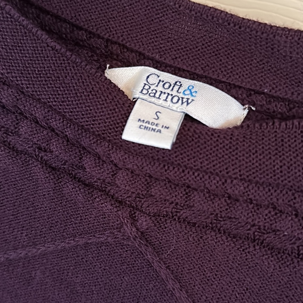 Purple fitted lightweight sweater size S - small - Picture 4 of 4
